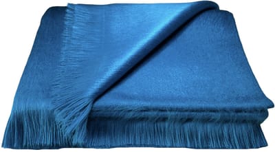 Alpaca D'Luxe Sjaal - Hypoallergeen - Royal Blue - Zacht en van Kwaliteit - Luxe Alpaca Wollen Sjaal - Sjaals Dames - Sjaals Heren - Luxe cadeau - Lange sjaal - Elegant - Gift - Scarf - Warm - Damesmode - Herenmode - Shawls - Accessoires - Cadeau tip
