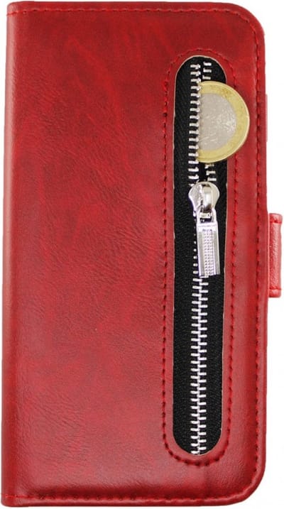 Apple iPhone 11 Rico Vitello Rits Wallet case/ book case kleur Rood