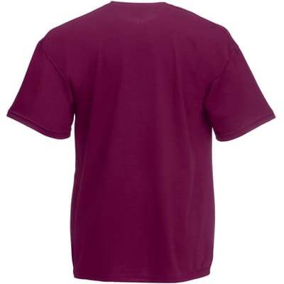 Fruit Of The Loom Heren Valueweight T-shirt met korte mouwen (Bordeaux)