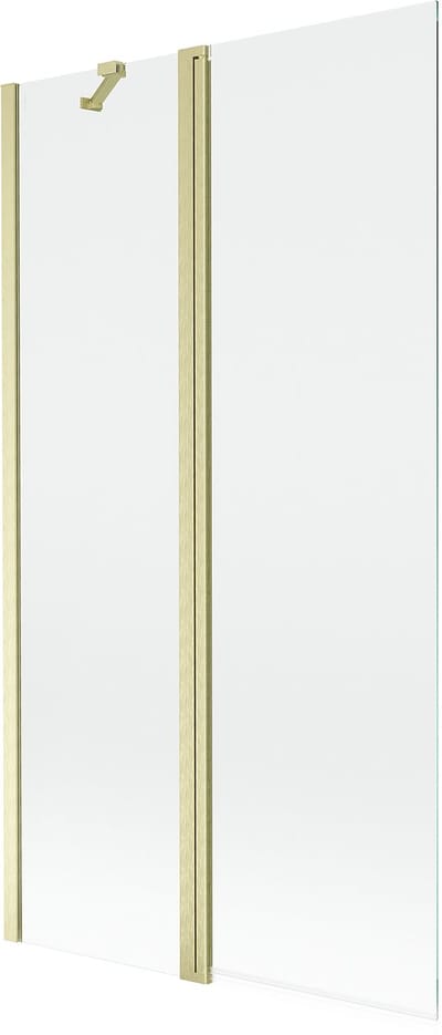 Mexen Mist douchewand 2-delig 100 x 150 , transparant, goud geborsteld - 8A9-100-011-55-00