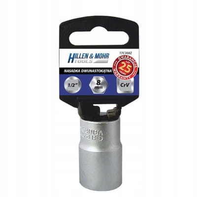 Hillen&Mohr 12-kant dop 1/2" 32mm CrV staal