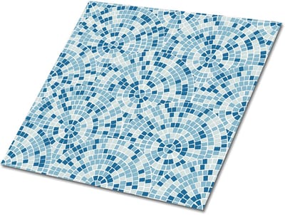 Tulup PVC Tegels - Keramisch Mozaïek Vinyl Tegels - 30 cm x 30 cm - Blauw Vloer Tegels PVC - Verpakking van 9 stuks - Vinyl Vloer Tegels - Mozaïek Plaktegels - Zelfklevende PVC Tegels - Plaktegels keuken en Badkamer