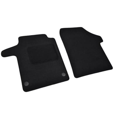 Tapis de sol - Fiat - Strada 2001-2004 - Velours noir - Antidérapant - Renforcé sous les pédales