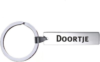 Sleutelhanger Met Naam - Doortje - RVS