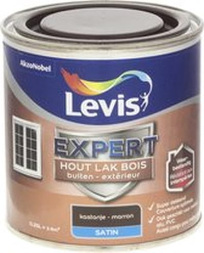Levis - Expert Hout Lak Buiten Satin - Kastanje - 0,25 L