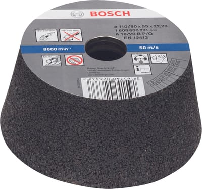 Bosch SLIBESKIVE Ø110/90MM K16 Metaal KONISK