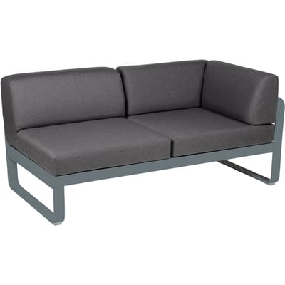Fermob BELLEVIE hoekmodule rechts - 26 stormgrijs mat - A3 grafietgrijs