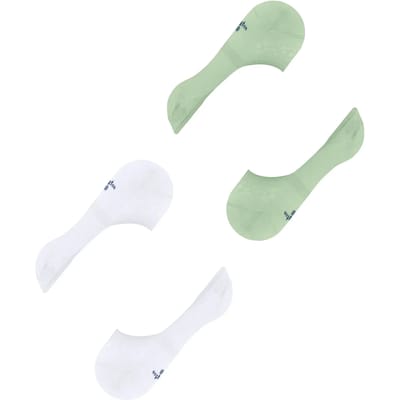 Burlington Everyday 2-Pack dames invisible sokken - groen (quiet green)
