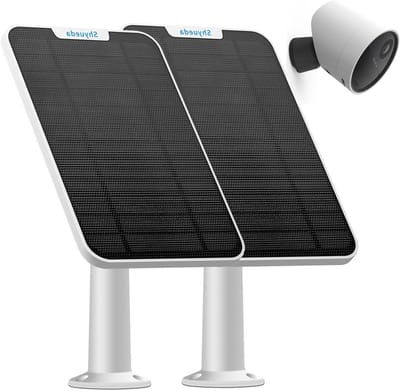 Zonnepaneel Oplader - Zonnelader Camera - Camera Opladen - Specifiek voor Buitencamera - 4 Watt - Wit