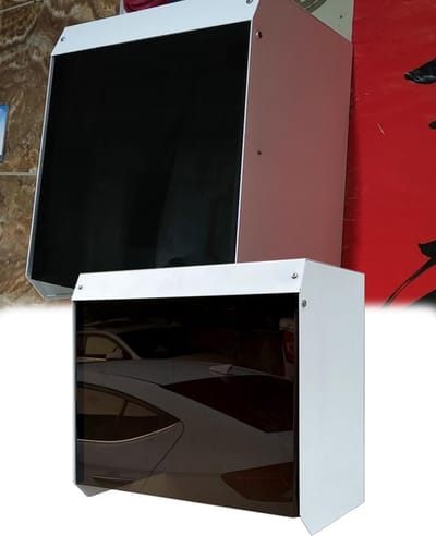 Oplaadkabel Houder - Wandbox EV - Oplader Beschermen - Waterdicht Metaal - 1 mm dik - Wit