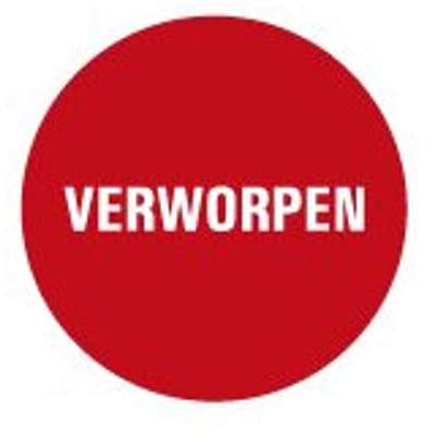 Verworpen controlesticker, op vel 30 mm - 18 per kaart