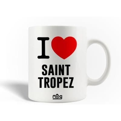 mok - MANIACASE - Ik hou van Saint Tropez - Keramiek - 30cl - Vaatwasmachinebestendig