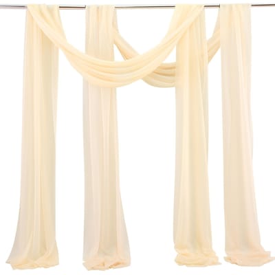 Bruiloft Boog Chiffon Stof Draperie Bruiloft Draperie Boog Decoratie Bruiloft Decor