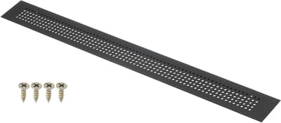 Ventilatierooster Afdekking - Luchtrooster Deksel - Ventilatie Verbeteren - Anti-slip Groef Ontwerp - 500 x 50 mm - Zwart