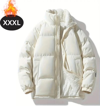 Livano Winterjas - Parka - Heren - Winter - Pufferjas - Volwassen - Stijlvol - Gewatteerde Jas - Abrikoos - XXXL