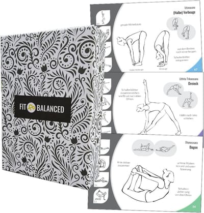 YOGA-kaarten XXL - 60+ oefeningen voor Vinyasa flows - beginners & gevorderden - met online cursus, meditaties & chakra-aandacht - gedrukte kaarten in robuuste doos