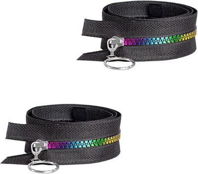Nylon Hardloopjack met Rits en 2-delige Naadloze Broek in Dazzle Kleuren voor Comfort en Beweging