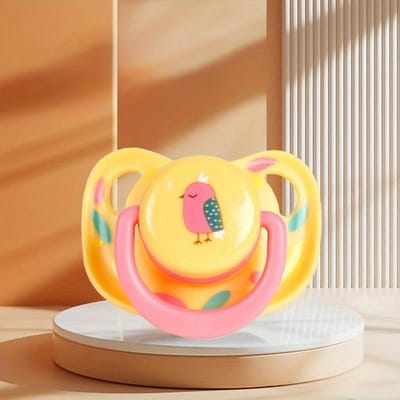 Sucette Apaisante Pratique pour Animaux de Compagnie Silicone Souple Chien Dents Mâcher Résistant Molaire Chat Jouet à Mordre Jouet jaune