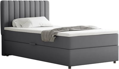 Boxspring Everest 100 x 200 cm tweepersoons met hoogwaardige Bonell-matras en topper