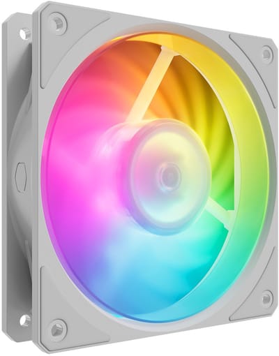 Cooler Master Mobius 120P ARGB White Edition Computer behuizing Ventilator 12 cm Wit