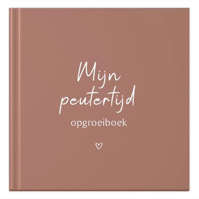 Fyllbooks - Opgroeiboek Mijn Peutertijd - Herinneringsboek - Invulboek - Kinderen 1 tot 4 jaar - Roestroze