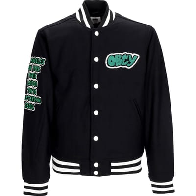 Roll Call Varsity Jacket Collegejack voor heren, zwart