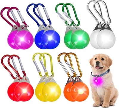 Led-lichthanger voor honden, 14 stuks veiligheidslicht, hondenlicht met 3 lichtmodi, knipperlicht voor hondenhalsband, schooltas, katten, jogger