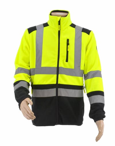 Awtools T3 Serie - Reflecterende Fleece Jas - Geel - Maat S - Hoge Zichtbaarheid