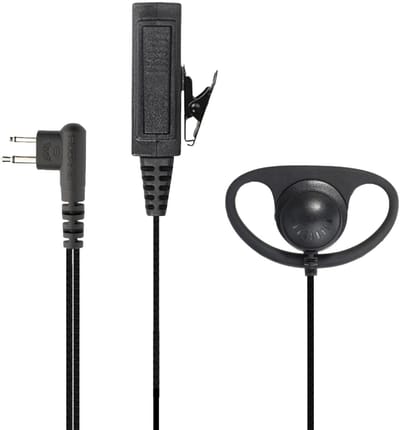Hoornie D-Shape Heavy Duty headset voor Motorola - Kevlar kabel - XT420, CLR446, R2, DP1400