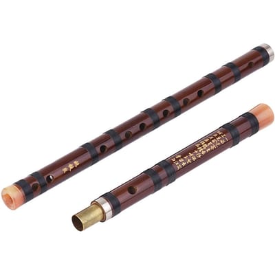 C Key Chinees traditioneel instrument Dizi Bittere bamboefluit met Chinese knoop voor beginners C key black
