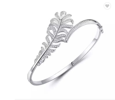N3 Collecties 925 Sterling Zilveren Armband Enkele Manchet Bladeren Armbanden & Bangles Pave Zirkoon Voor Vrouwen Meisjes