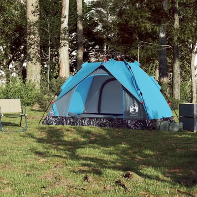 vidaXL - Koepeltent - 2-persoons - snelontgrendeling - blauw