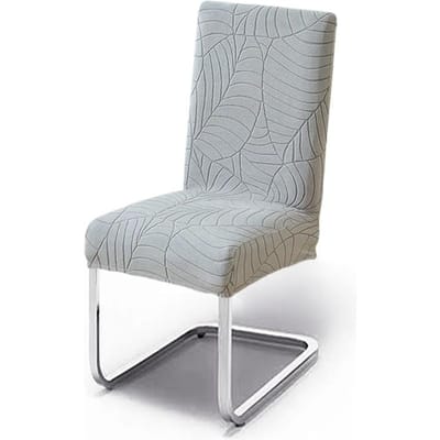 1/2/4/6 stuks Blad Jacquard Stoelhoes Effen Stoelzitting Sliphoes Spandex Stoelbeschermer Keuken Eetkamer Huis Restaurant 1pcs Chair Cover