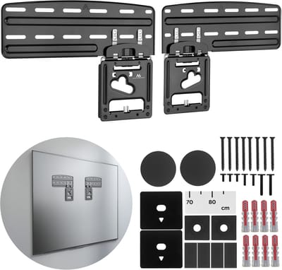 Maclean - TV beugel, geschikt voor Samsung QLED TV's, 43"-85", max. 60 kg, MC-806 N
