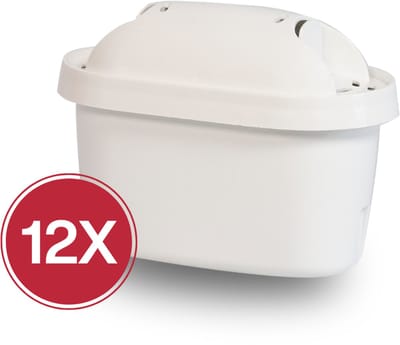 12x Eccellente Max+ waterfilters geschikt voor Brita filterkan - geschikt voor Brita Maxtra filterpatronen - 1 jaar gefilterd water - 1050420 | 1050848