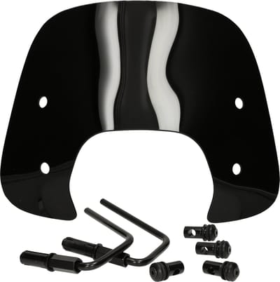 Mezoly Windscherm laag Vespa Sprint glans zwart