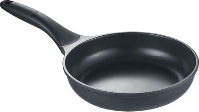 Koekenpan - Koekenpan met anti-aanbaklaag - Vetarm braden - Gegoten aluminium - 20 cm - Zwart