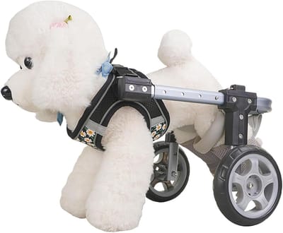 Honden Rolstoel - Hulpmiddel Hond - Mobiliteit Herstel - Verstelbaar Vierwiel - 2 kg