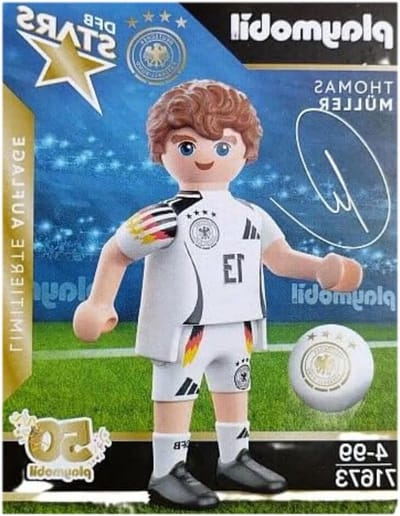 Voetbal Sterren Figuur - Speler Poppetje - Voetbal Verzamelen - Beperkte Editie - 30 mm - Zwart Rood Goud