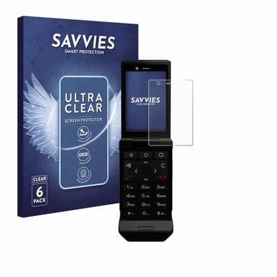 Savvies - Screenprotector voor Caterpillar Cat S22 Flip - Folie Beschermfolie transparant 6 Stuks