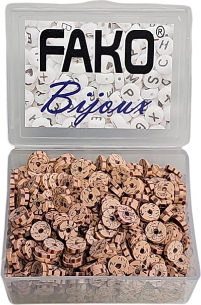 Fako Bijoux - Katsuki Disc Kralen Box - Polymeer Kralen - Surf Kralen - Kleikralen - 6mm - 700 Stuks - Duo Bruin