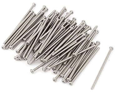 RVS Schroeven met Ronde Kop - M2 x 40 mm - 60 Stuks - Corrosiebestendig - Bevestigingsmiddelen