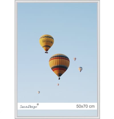 Fotolijst - SecaDesign - 50x70 cm Fotomaat - Zilver - Posterlijst