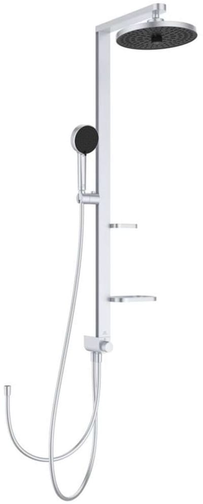 Ideal Standard ALU+ - Doucheset zonder kraan, diameter 26 cm, 2 jets, zilver BD585SI