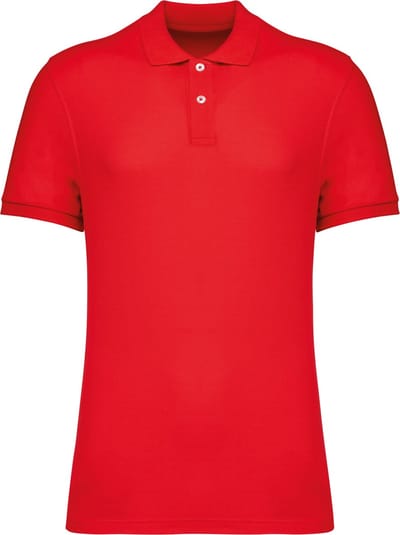 Native Spirit Ecologische herenpolo in piquétricot NS207 - Poppy Red - L