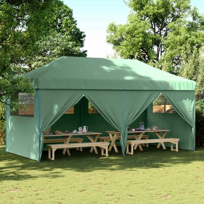 vidaXL - Partytent - 292 - x - 580 - x - 315 - cm - Groen - Oxford - Stof