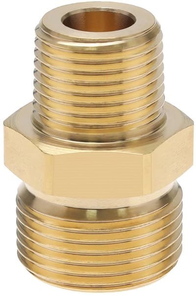 Store_7 - Messing Hogedrukreiniger Koppeling - Adapter Fitting - 4500 - Goud - Slang Connector - Geschikt voor Generac en Simpson - 3/8 Inch