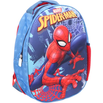 Spiderman 3D Rugzak Eivormig - Schooltas - Polyester - Blauw