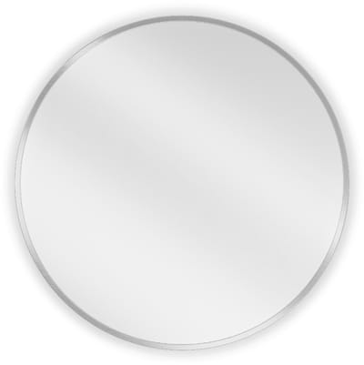 Mexen Loft ronde badkamer spiegel 60 , inox frame - 9850-060-060-000-10