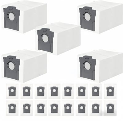 21 stuks stofzakken voor Dreame L10/L10s Pro/L40/L40s/L50/Aqua10 Ultra- L20/X40/X50 Ultra Complete- voor Mova E30/E40/V50/P50/P50s/Z60 Ultra stofzuiger- 3,2 l capaciteit stofzuigerzakken
